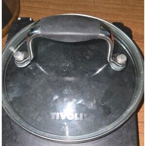 TIVOLI Cookware Round Glass Replacement Lid For Pan Pot Skillet - 5.5” Inside